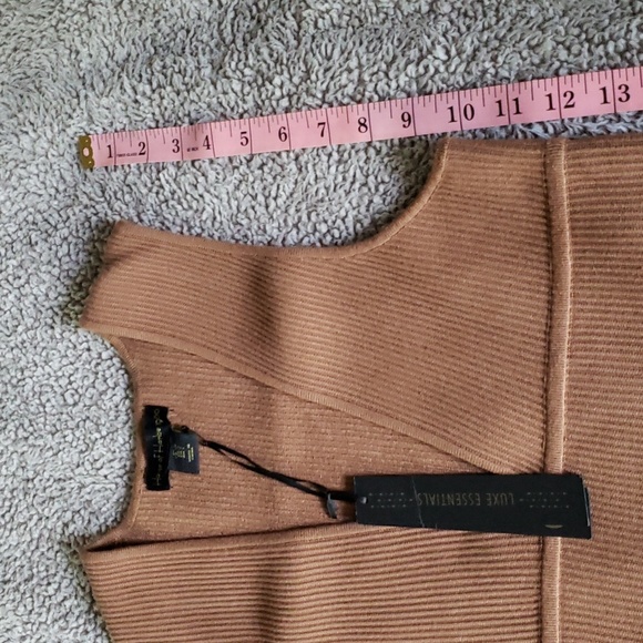 House of Harlow 1960 NWT V-Neck Knit Ribbed Sweater Dress Small Sleeveless - Picture 11 of 15